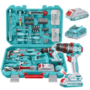 Taladro percutor y atornillador inalámbrico 166 piezas