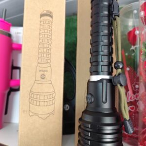 Linterna metálica recargable con powerbank 500mts