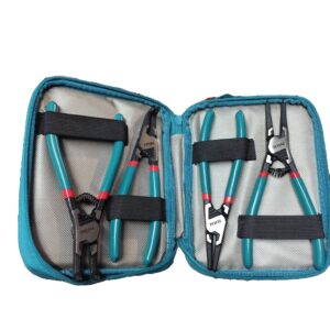 Set 4 pinzas de seguros 7" con estuche